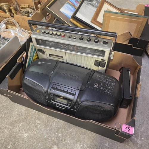 45 - Box Lot Of Radios