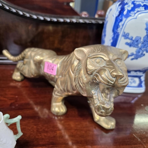 804 - Large Brass Tiger