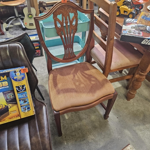 14 - Lovely Chair With Carved Back