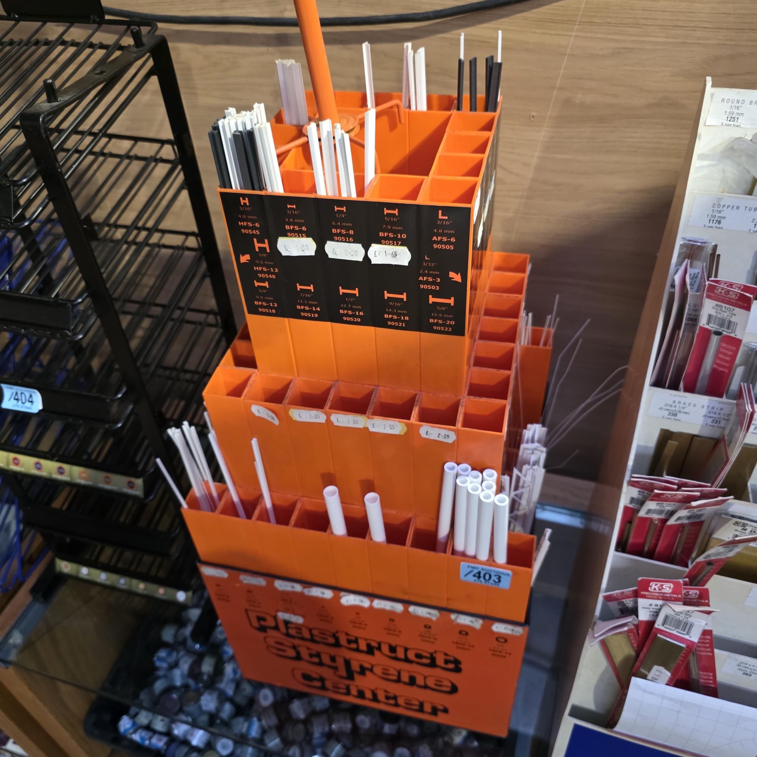 Model Parts Stand & Contents