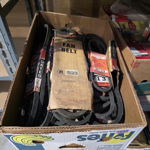 Large Assorted Box Of Fan Belts