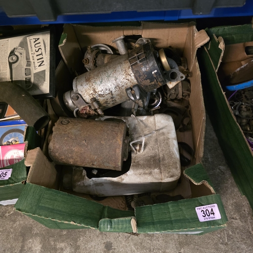 304 - Box Lot Inc Carburettors/Dynamos