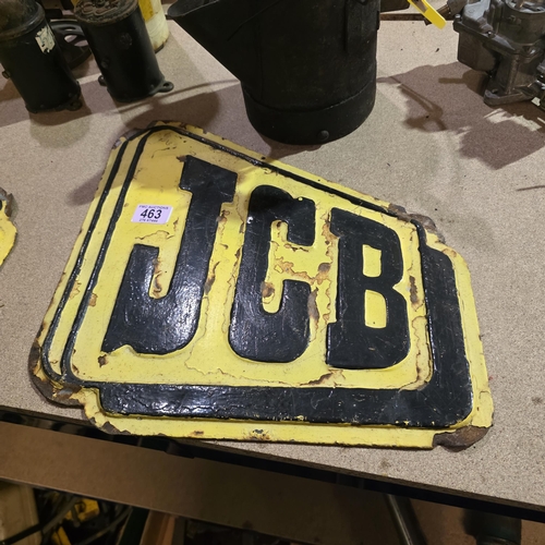 JCB Enamel Sign