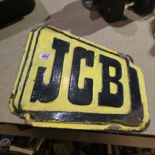 JCB Enamel Sign