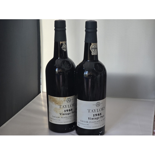 134 - Vintage Port. Two bottles 1985 Taylors. Excellent house. 