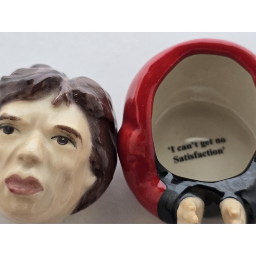 138 - Kevin Francis Ceramics Face-Pot - Mick Jagger, hand-modelled, hand-painted in Stoke-on-Trent. The bo... 