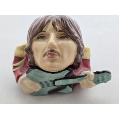140 - Kevin Francis Ceramics Face-Pot - George Harrison (with guitar) hand-modelled, hand-painted in Stoke... 
