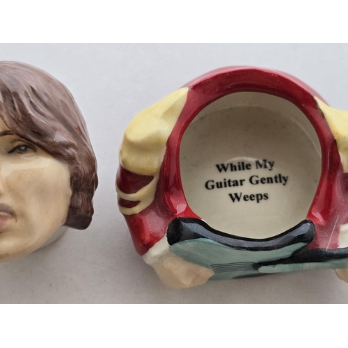 140 - Kevin Francis Ceramics Face-Pot - George Harrison (with guitar) hand-modelled, hand-painted in Stoke... 