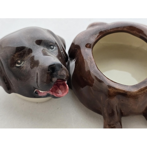 141 - Kevin Francis Ceramics Face-Pot - Brown Labrador dog, hand-modelled, hand-painted in Stoke-on Trent.... 