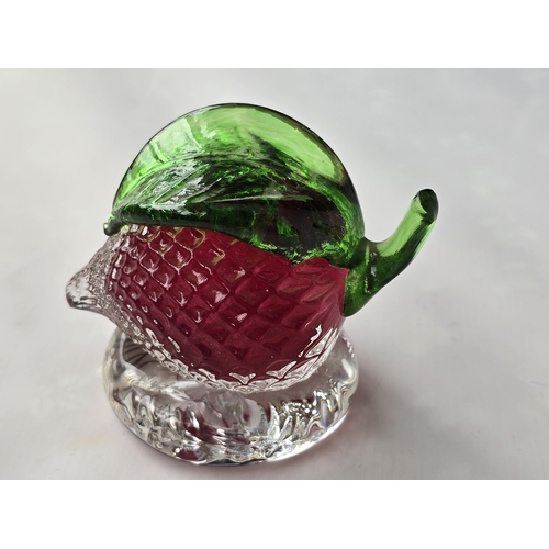 142 - Deacons Glass paperweight - Strawberry 