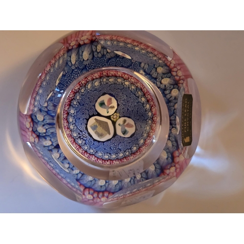 146 - Whitefriars Xmas 1977 paperweight - depicting the Manger in Bethlehem with the star and angels above... 