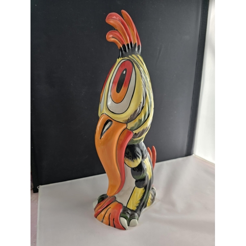 149 - Lorna Bailey Pottery- Very Rare Extra-Large Carl the Crow. Grotesque Birds series. Attractive colour... 