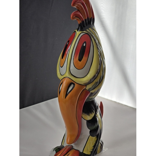 149 - Lorna Bailey Pottery- Very Rare Extra-Large Carl the Crow. Grotesque Birds series. Attractive colour... 
