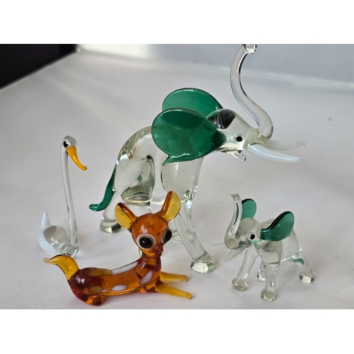 139 - Vintage Murano hand-made glass animals: Cockerel, Colourful - larger piece, approx 140mm high. Excel... 