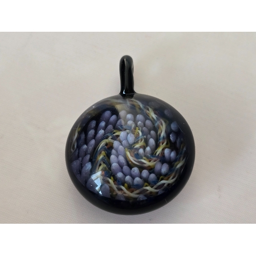 142 - Valentines Gift: Pendant/necklace Paperweight glass jewellery/jewelry. Unusual. Flameworker unknown.... 