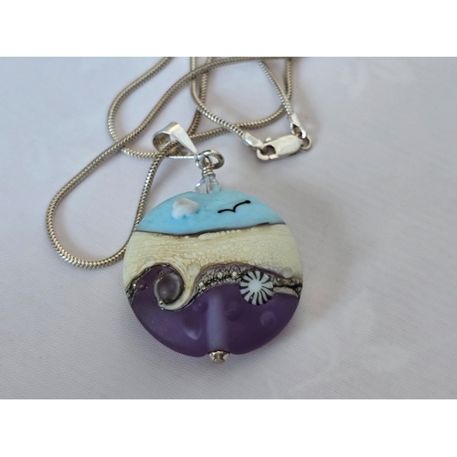 150 - Pendant/necklace Paperweight glass jewellery/jewelry. 