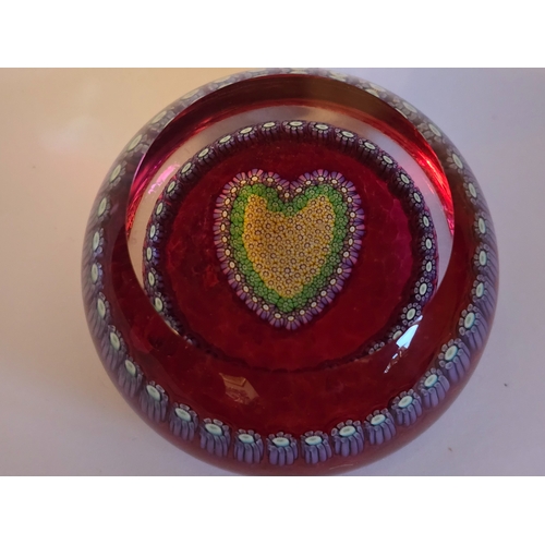 153 - Valentines Gift: Perthshire paperweight - PP46 Initially made as part of a suite of 4 to represent s... 