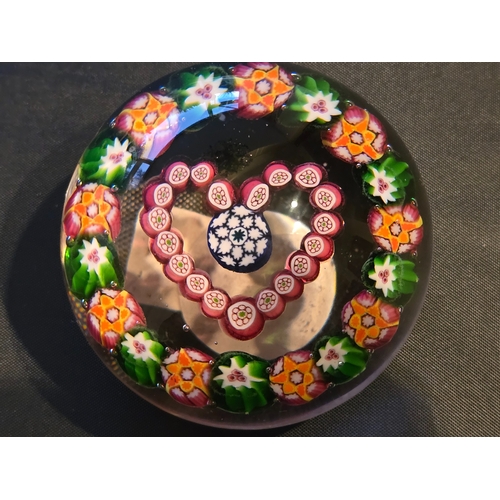 163 - Valentines Gift; Paul Ysart paperweight - 