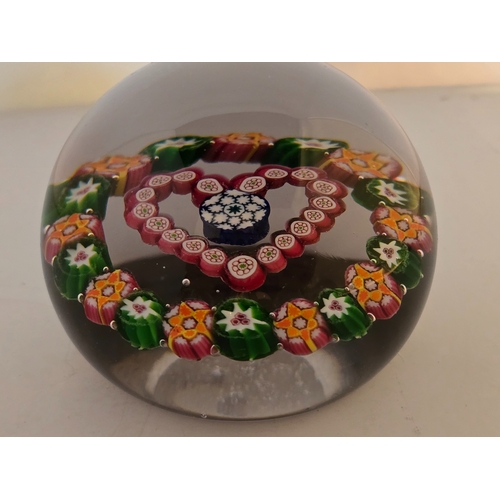 163 - Valentines Gift; Paul Ysart paperweight - 