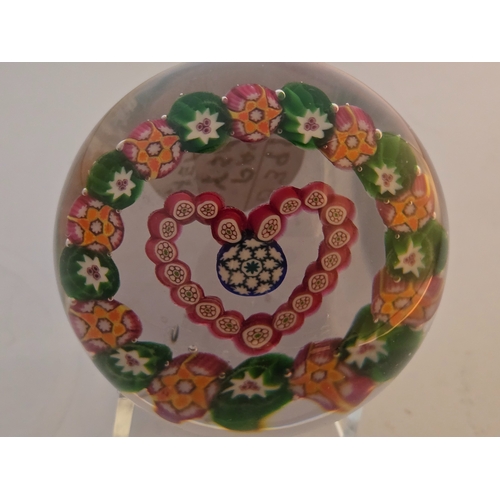 163 - Valentines Gift; Paul Ysart paperweight - 