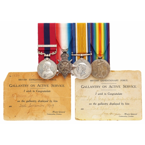 39 - WW1 1/4th Bn Seaforth Highlanders Distinguished Conduct Medal & Bar. A rare group awarded to Ser... 