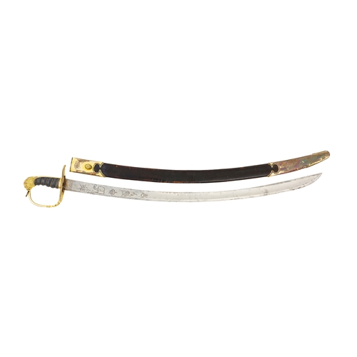 397 - Napoleonic War Period 1803 Pattern Infantry Officer’s Sword A good example, the single edged curved ... 