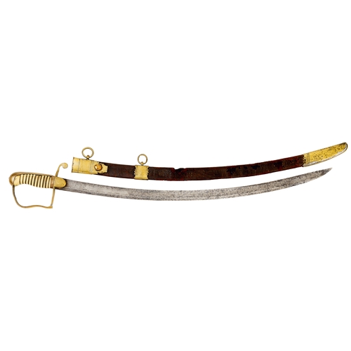 400 - Napoleonic War Period Officer’s Fighting Sword / Hanger, y Knubley of London. Circa 1790’s.  This fi... 