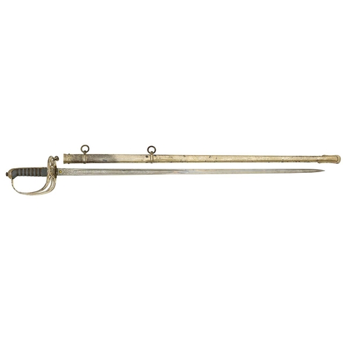 406 - Victorian 1st VB King’s Liverpool Regiment Officer’s Levee Rifle Pattern Sword.  A rare example of t... 