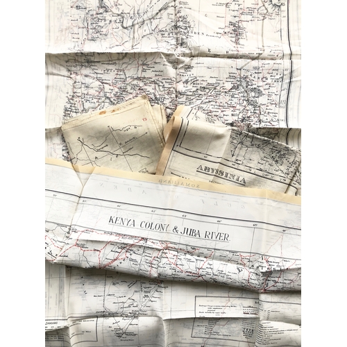 386 - WW2 RAF / Special Forces Silk Escape Maps of Europe.  These include: T2/T4 Iran. ... Abyssinia & Eri... 