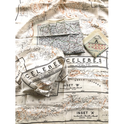 388 - WW2 RAF / Special Forces Silk Escape Maps of Europe.  These include: 2x Celebes. ... S1/R1 Romania. ... 