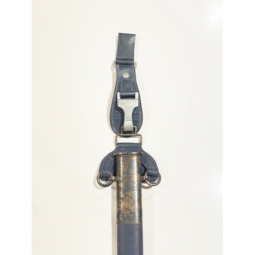 363 - German Third Reich Luftwaffe Officer’s Sword by SMF, Solingen.  A fine example with twist wire bound... 