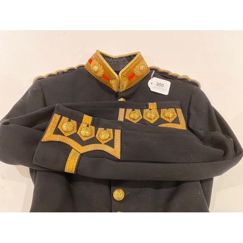 300 - Royal Marines Officer’s Full Dress Tunic, A good and rare inter war example, dated 1927, tailored by... 