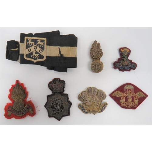 72 - Good Selection of Bullion Embroidery Badges
including bullion embroidery, Vic crown Army Medical Dep... 