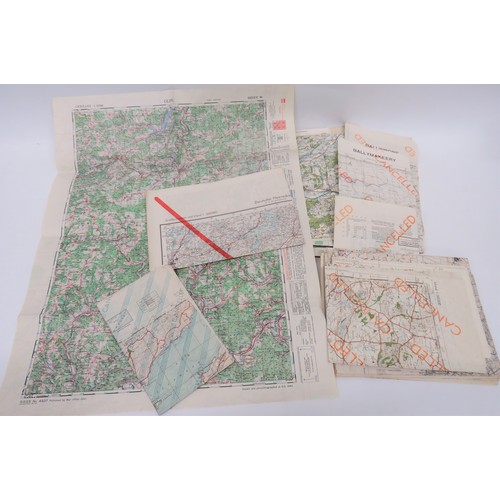 223 - Good Set of Overprinted Army Of Occupation Maps of Germany captured German maps of Ireland and Wales... 