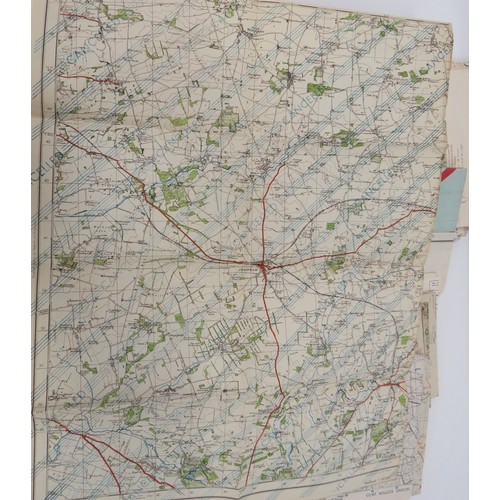 224 - Good Set of Overprinted Army of Occupation Maps of Germany captured German maps of Europe and the UK... 