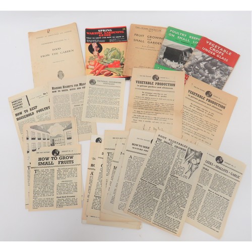 242 - Good Selection of Dig For Victory Paperwork including Vegetable Production Leaflet No 1 ... Similar ... 