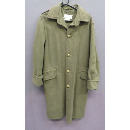 297 - Scarce 1940 Dated Army Single Breasted Greatcoat khaki, woollen, single breasted greatcoat. Large, t... 