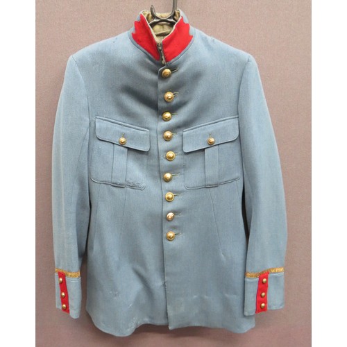 298 - Pre WW1 French Officer's Horizon Blue Tunic light horizon blue, fine quality cloth, single breasted,... 