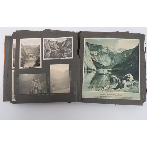 401 - WW2 and Post Photograph Album Including Berchtsegaden interesting photograph and newspaper cutting a... 