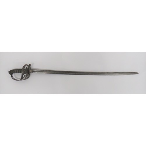 455 - Victorian Light Infantry Officer's Sword by Wilkinson 32 inch, single edged blade with large fuller.... 