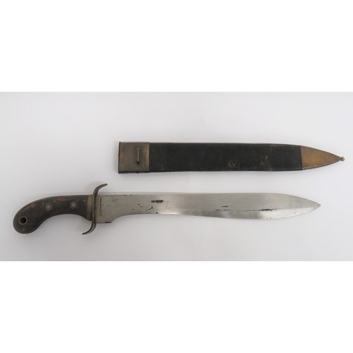 467 - Swedish M1848 Naval Cutlass 17 1/4 inch, single edged blade widening towards the point. Forte stampe... 