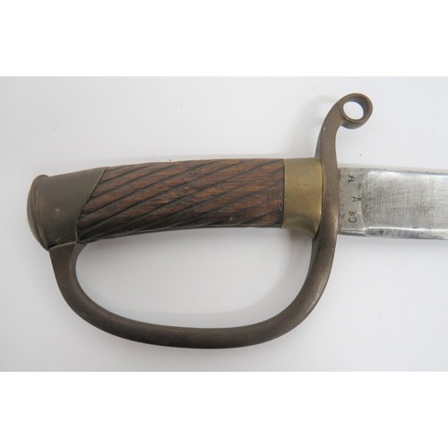 472 - Imperial Russian M1909 Cavalry Sword 32 inch, single edged, slightly curved blade with large fuller.... 