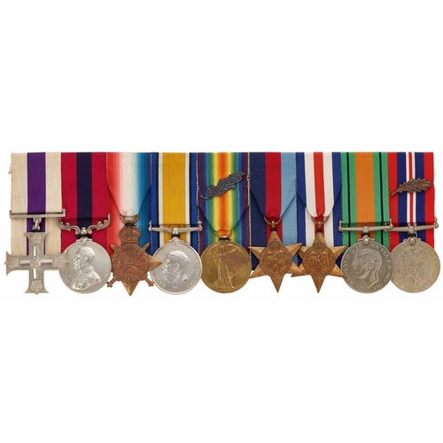 265 - WW1 / WW2 20th London, Lancashire Fusiliers MC, DCM, MID Group of Nine Medals. Awarded to Major Doug... 