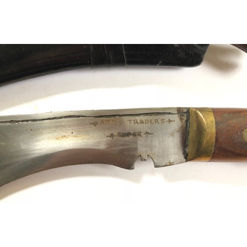 556 - WW2 Period Gurkha Kukri.This is a private purchase example retailed through the Army Traders. Comple... 