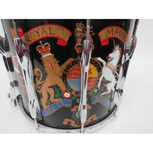 178 - Current Royal Marines Snare Drum
painted, composite body drum with hand painted, QC Royal Marines ba... 