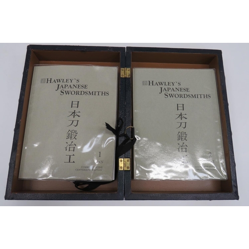 188 - Scarce Pair of Hawleys Japanese Swordsmiths 
Commemorative Centenary Edition 2 Volume set.  Volume 1... 