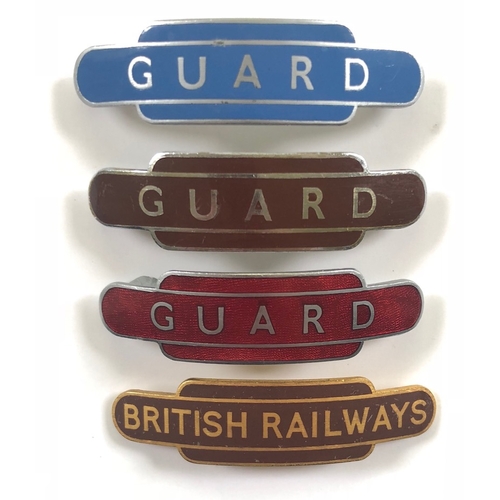 160 - British Railways Three Regions Guard Cap Badges.
Representing: Scottish. … Western. … London Midland... 