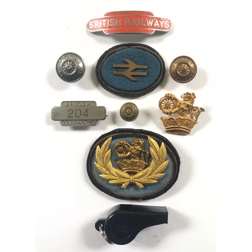 168 - British Railways Selection of Badges & Items.
Including: North Eastern Region British Railways e... 