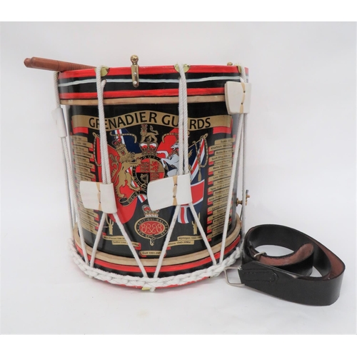 217 - Modern Grenadier Guards Display Drum
wooden bodied drum with QC Grenadier Guards transfer badge, com... 