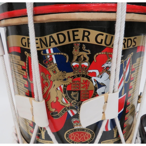 217 - Modern Grenadier Guards Display Drum
wooden bodied drum with QC Grenadier Guards transfer badge, com... 